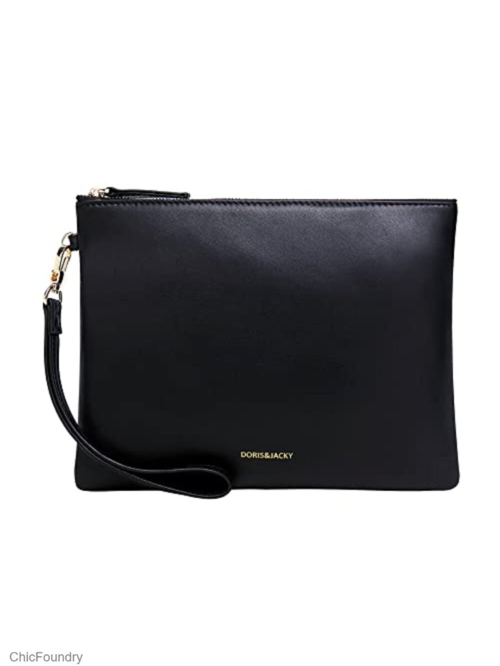 Lambskin Leather Wristlet Clutch RFID Wallet with Card Slots